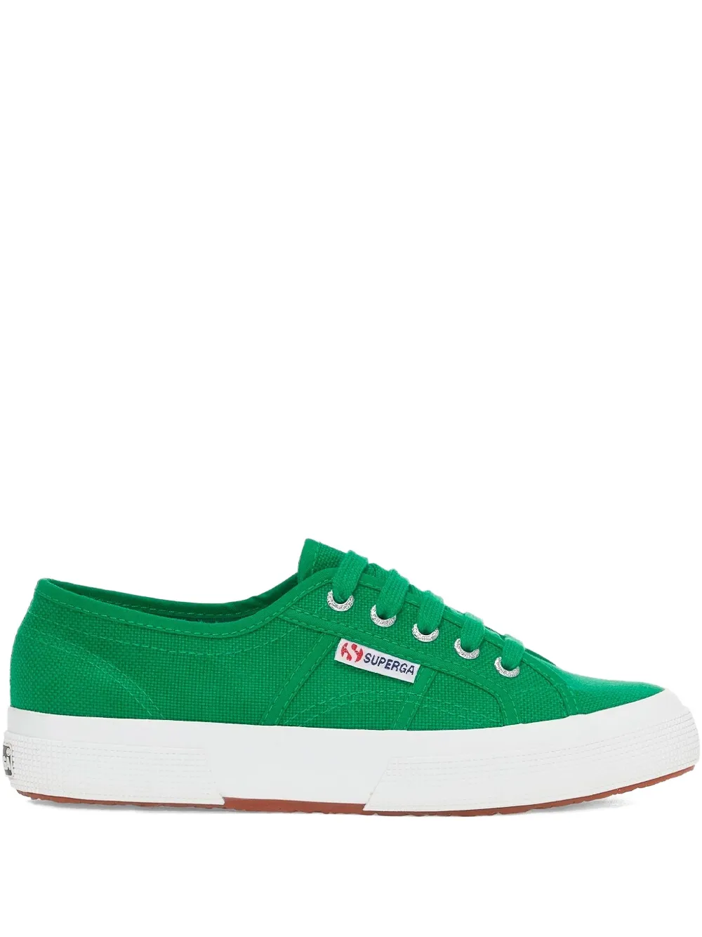 Парусиновые кроссовки на шнуровке Superga, зеленый