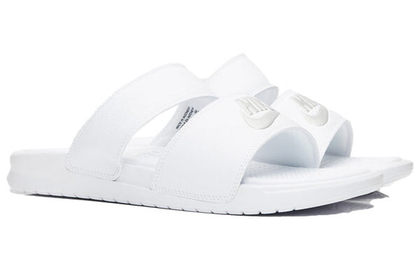 Тапочки benassi duo ultra slide 'white' Nike, белый — фото 3