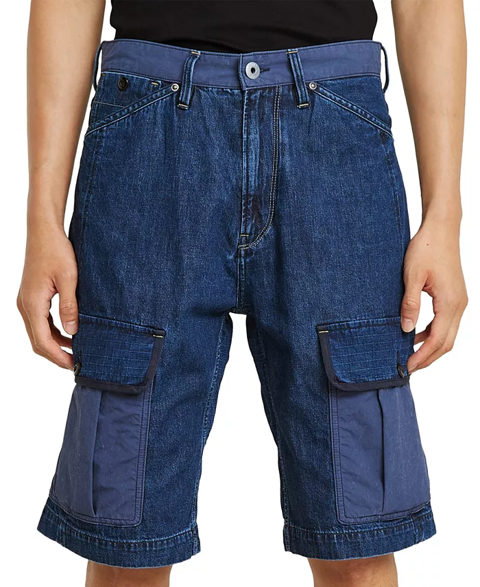 

Мужские джинсовые шорты Bend 3D свободного кроя длиной 12,6 дюйма G-Star Raw, синий