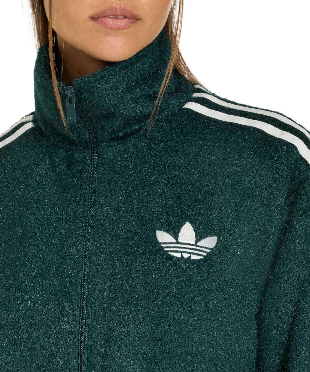 Трек-топ adidas Mohair Firebird Track Top, зеленый — фото 4