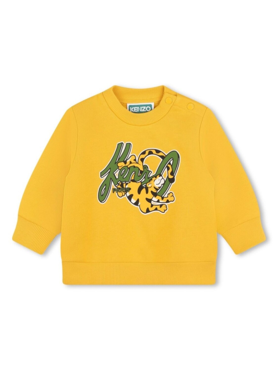 

Kenzo Kids толстовка с логотипом, желтый