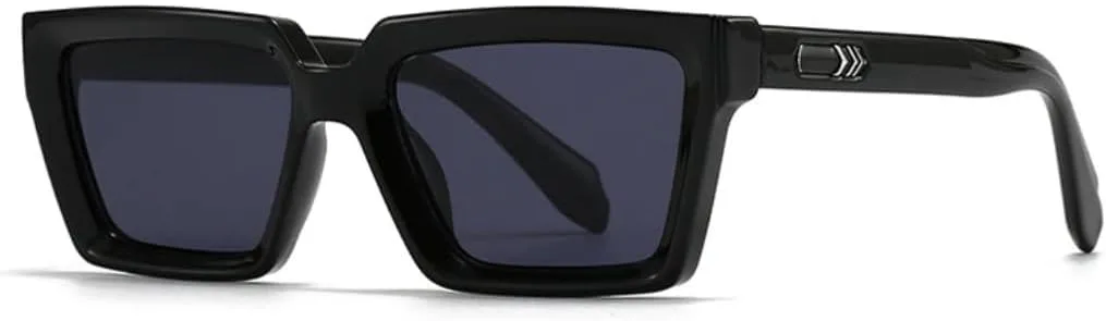 

Модные сине-зеленые солнцезащитные очки для женщин, винтажные градиентные очки с защитой от УФ-излучения для мужчин, трендовые очки с заклепками VRTRFFTR, Black Grey