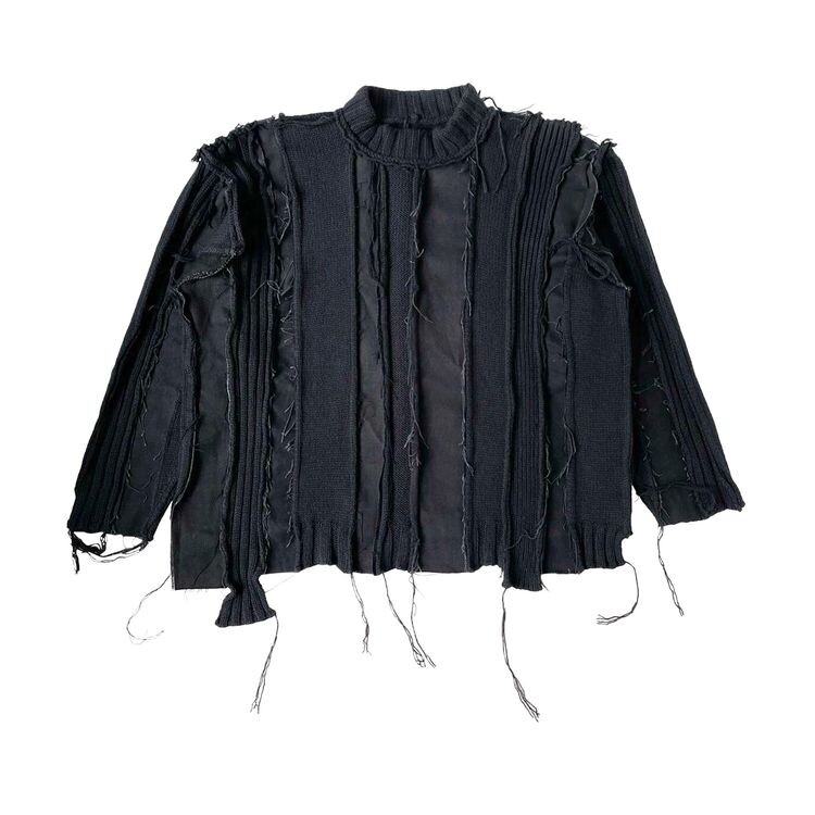 

Свитер Craig Green Vintage Craig Green Reworked Panelled Sweater Black, черный