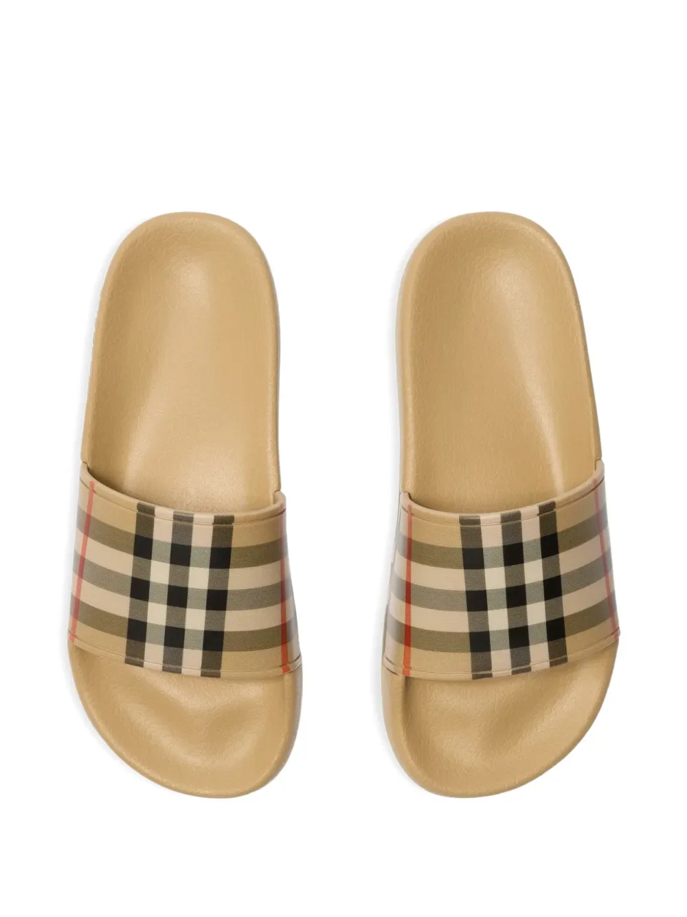 Сандалии Check Slides BURBERRY KIDS, бежевый — фото 3
