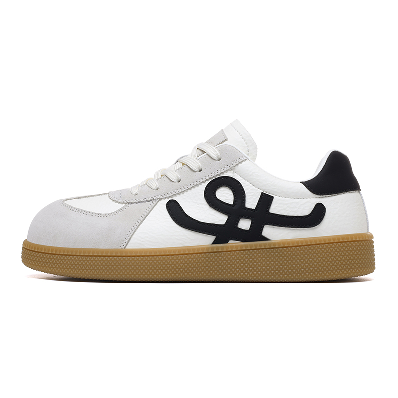 

SUPEREDGE Мужские противоскользящие и износостойкие низкие скейтерские кроссовки бело-черные, цвет White Black