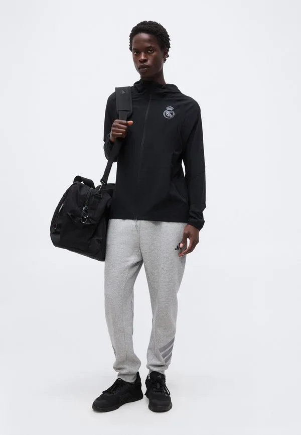 Ветровка на молнии с символикой "реал мадрид" для путешествий Adidas Performance, Black — фото 2