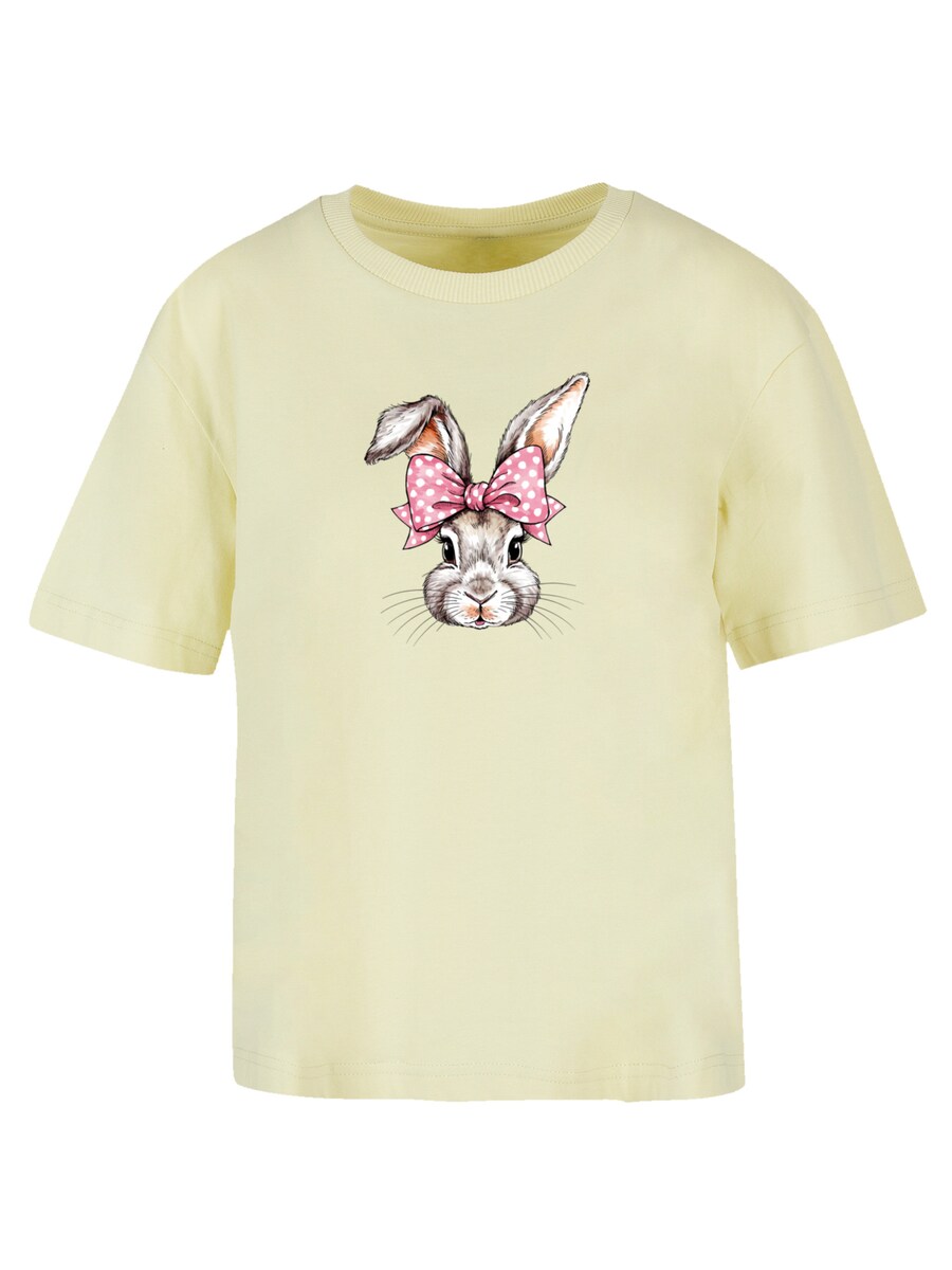 

Футболка F4NT4STIC Niedlicher Hase mit Schleife, Yellow