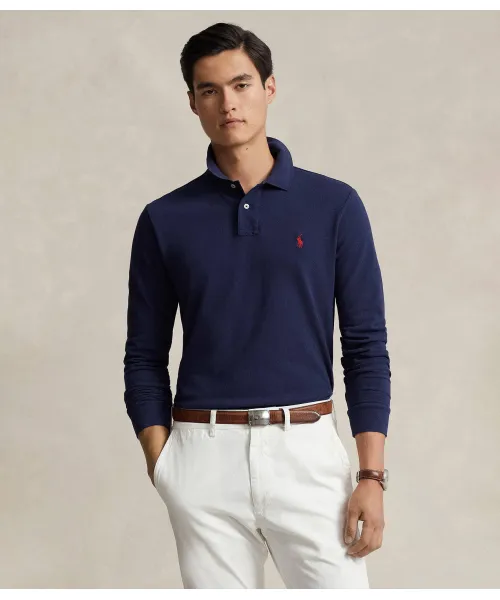 

Футболка поло Slim fit Polo Ralph Lauren, синий