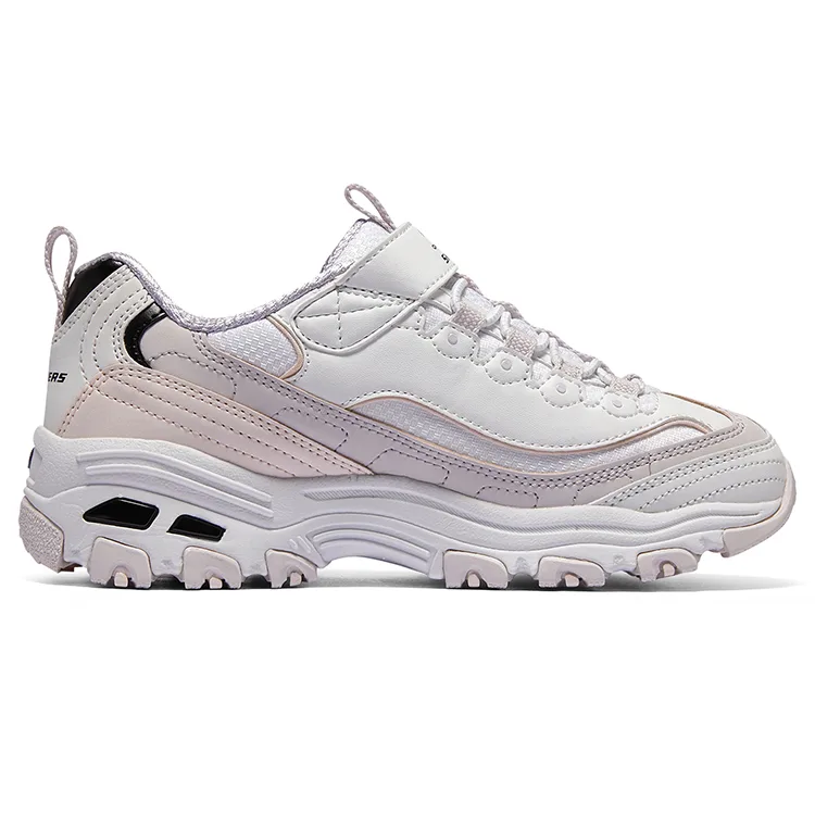 Skechers Детские повседневные кроссовки low top, устойчивые к скольжению и истиранию, цвет lavender — фото 3