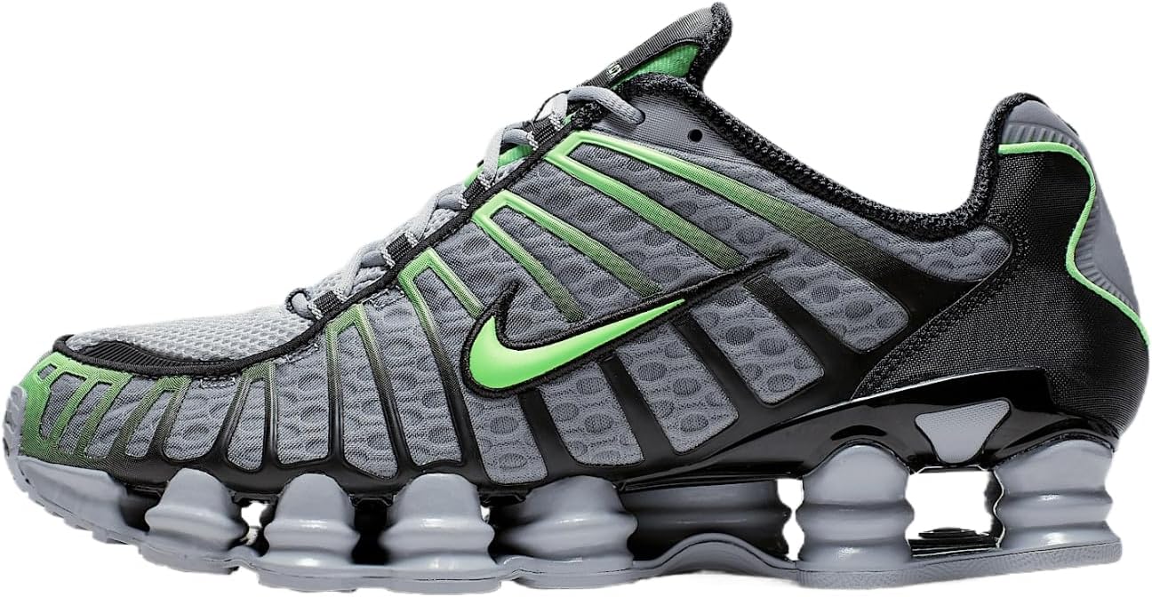 

Nike Мужские кроссовки Shox Tl, Wolf Grey/Black/Lime Blast
