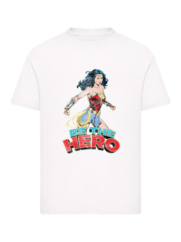 

Футболка Wonder Woman Be The Hero белого цвета F4NT4STIC, Белый, Футболка Wonder Woman Be The Hero белого цвета F4NT4STIC