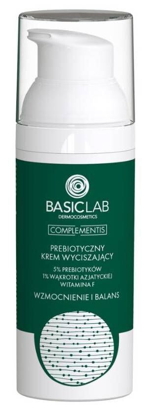 

Крем для лица BasicLab Complementis 5% Prebiotyk, 1% Wąkrotki Azjatyckiej, 50 мл