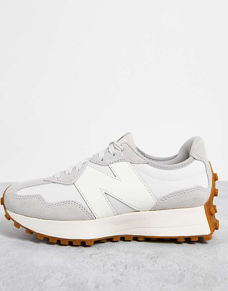 New Balance - 327 - Замшевые кроссовки серого цвета