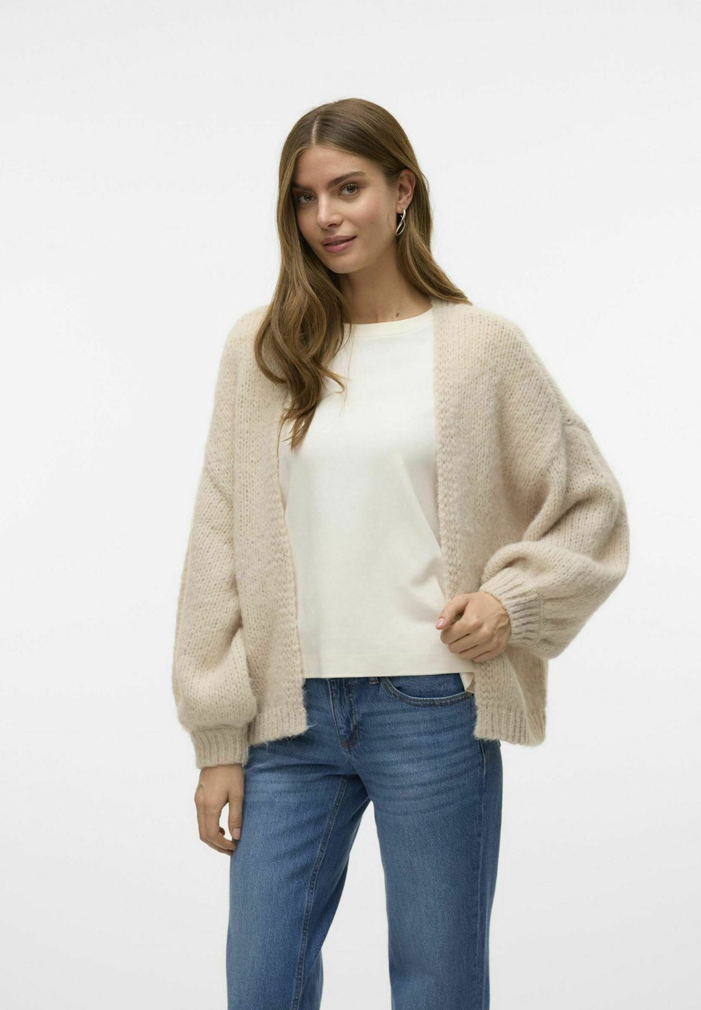 

Кардиган VMMAYBE OPEN NOOS Vero Moda, бежевый