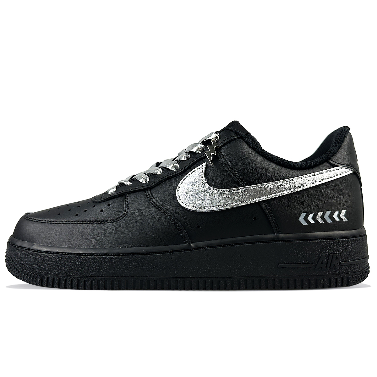 

Nike Кроссовки Air Force 1 износостойкие низкие для скейтбординга унисекс черные - черный, цвет Black