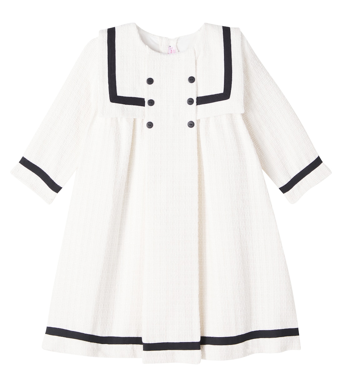 

Платье Lucinda из букле-твида La Coqueta, слоновая кость