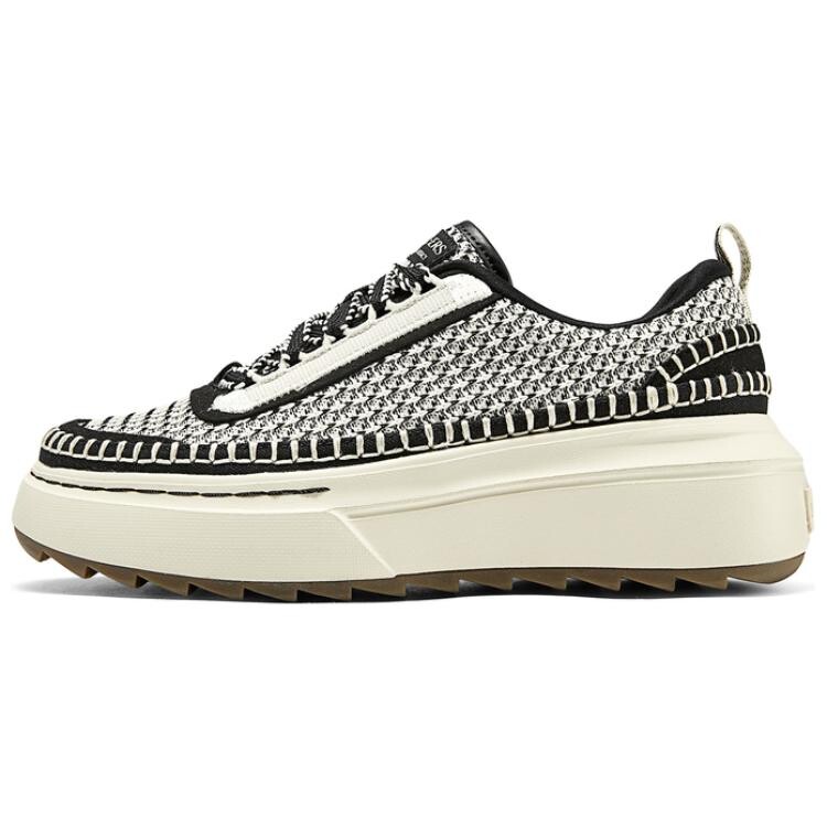 

Кроссовки Skechers Court Classics Skateboarding Shoes Women's Low-top Black/natural Color, черный