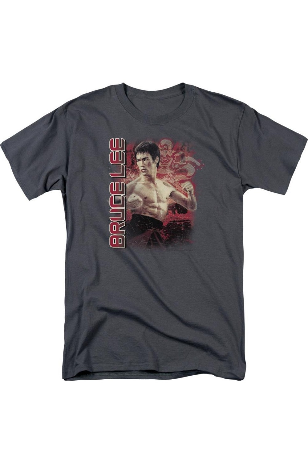 

Футболка с коротким рукавом для взрослых Bruce Lee Fury Gildan, цвет charcoal