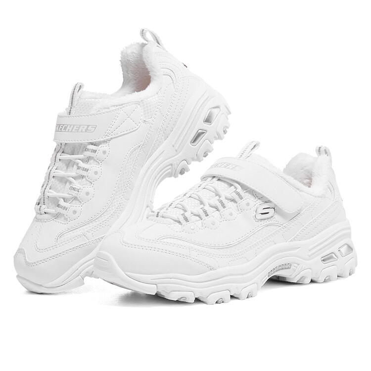 Кроссовки детские серии D"LITES GS Low-top белые Skechers — фото 3