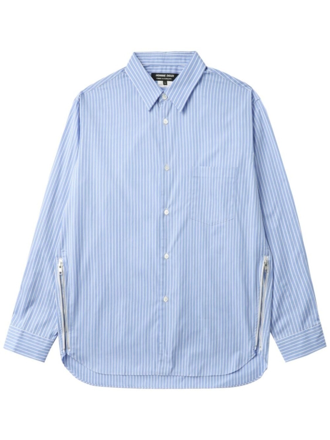 

Comme des Garçons Homme Deux полосатая рубашка, синий