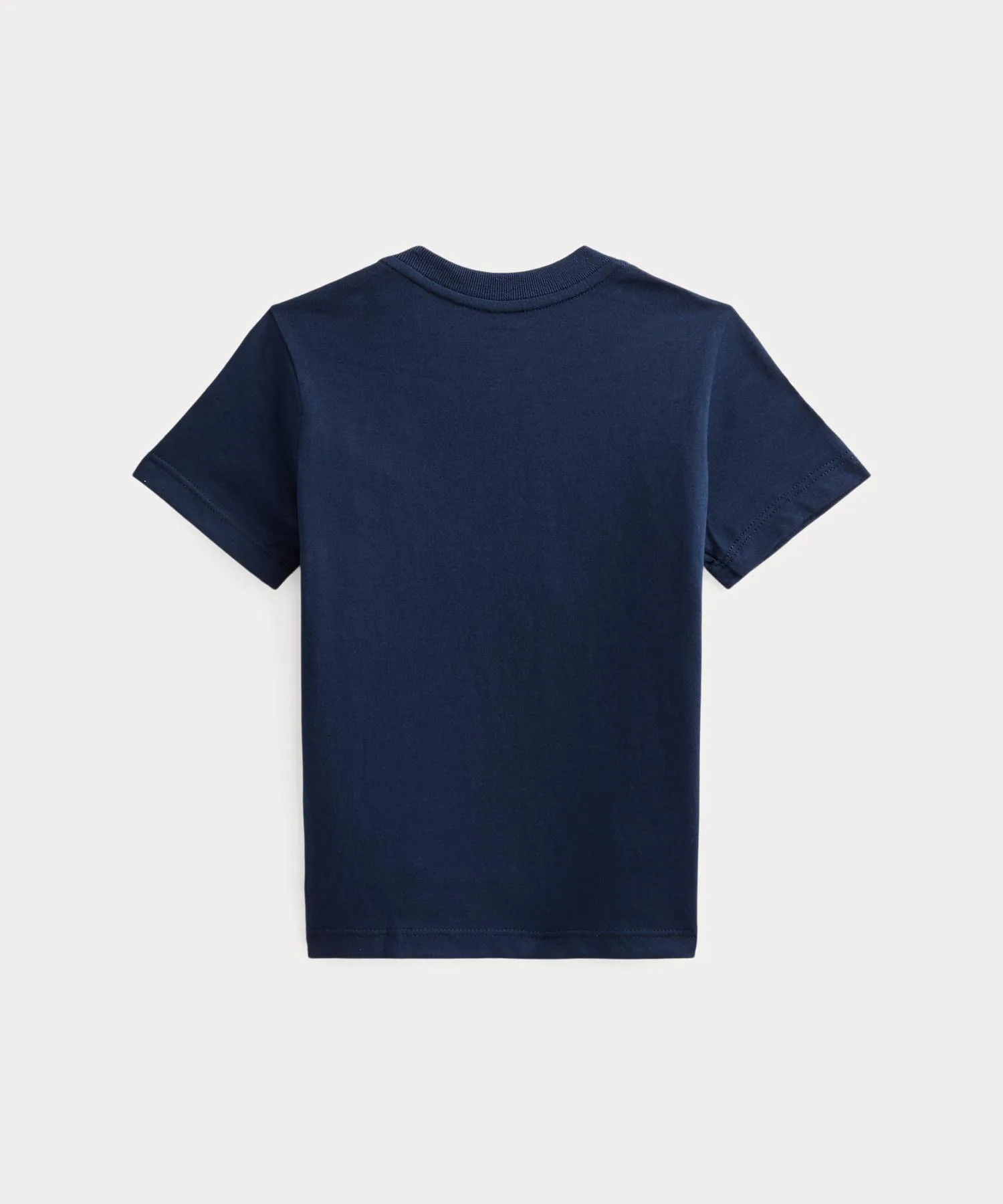 Детская футболка с вышивкой Big Pony POLO RALPH LAUREN CHILDRENSWEAR тёмно-синяя — фото 2
