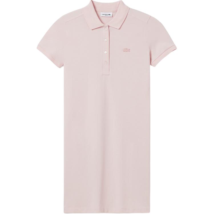 

Женское платье с коротким рукавом LACOSTE, светло-розовый