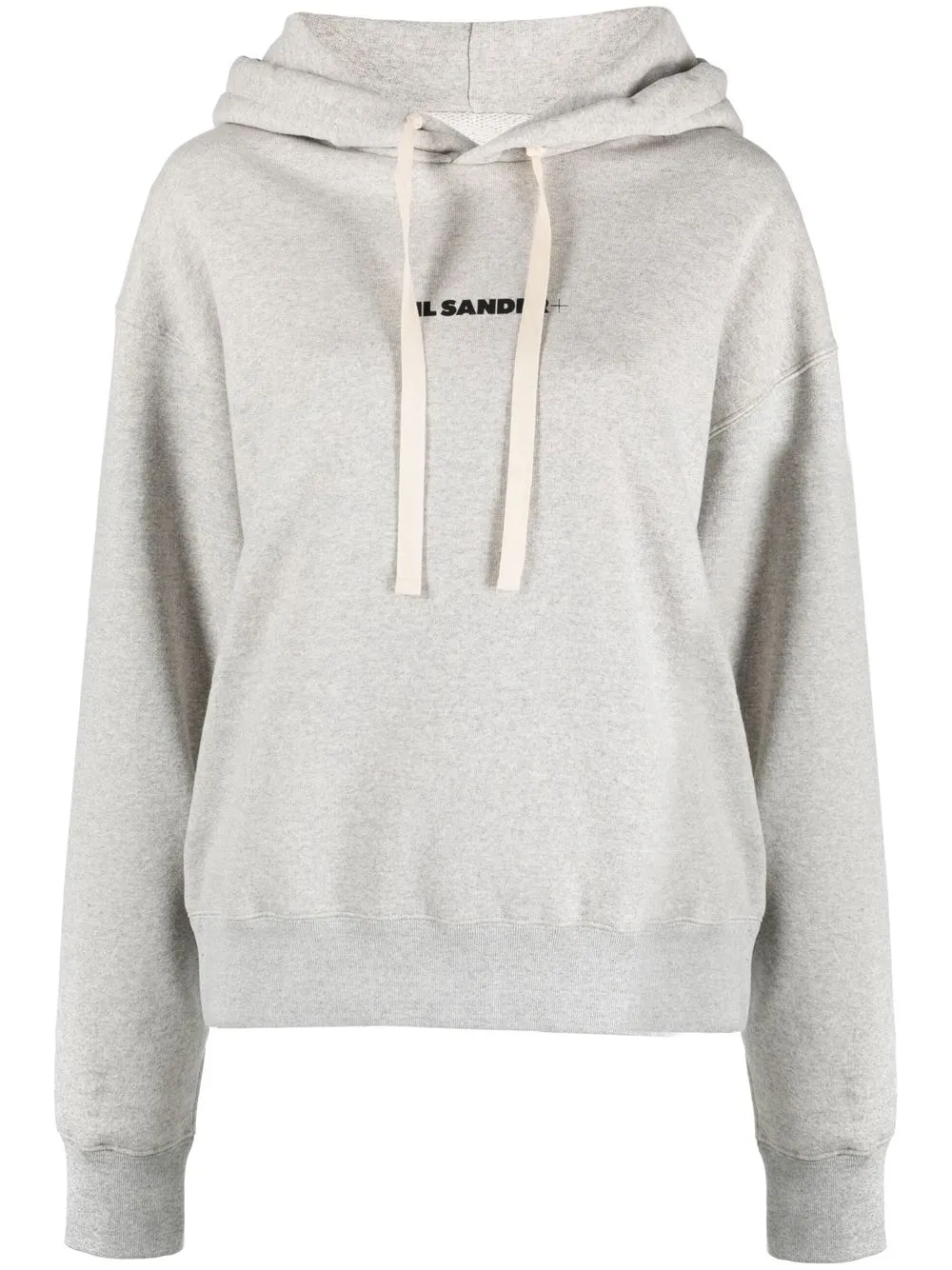 

Худи с кулиской и логотипом JIL SANDER, серый