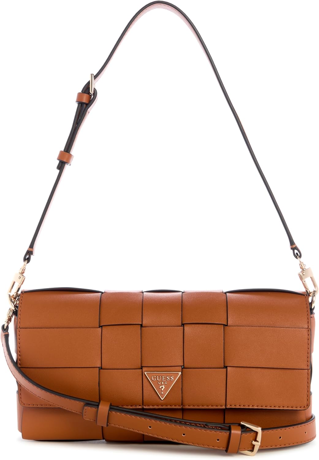 

GUESS женская сумка Maylee через плечо с клапаном, Caramel