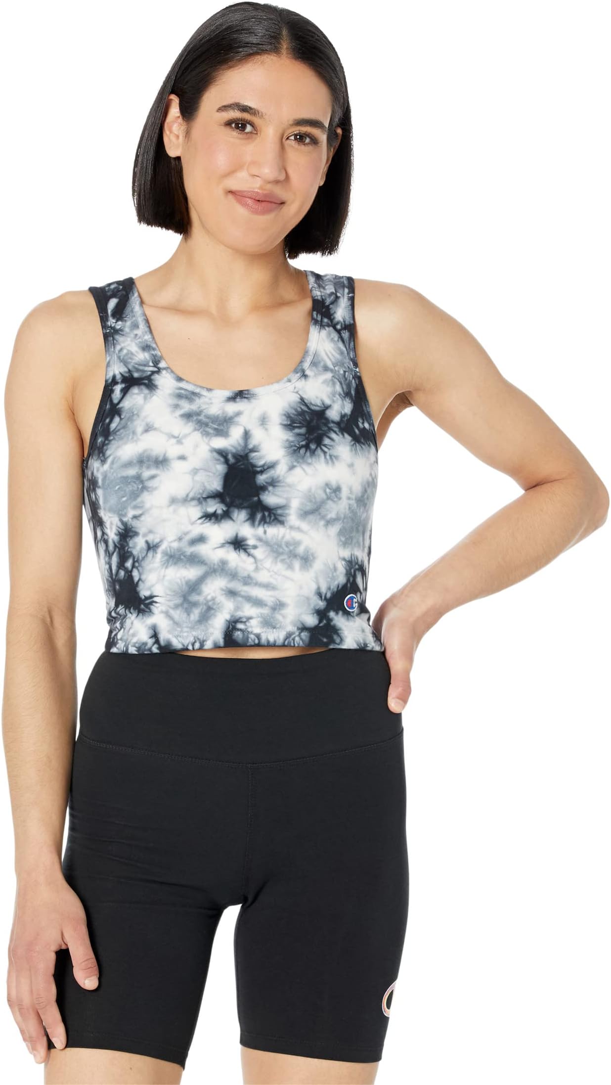 

Топ Champion Authentic Crop Top - Space Dye, цвет Crush Dye Black