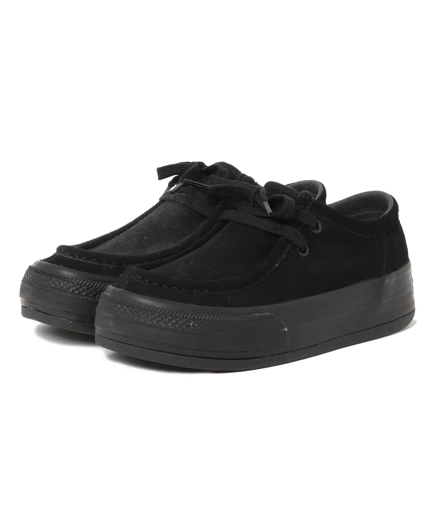 Мужские мокасины на толстой подошве Boarderstar Moccasin OX CONVERSE чёрные