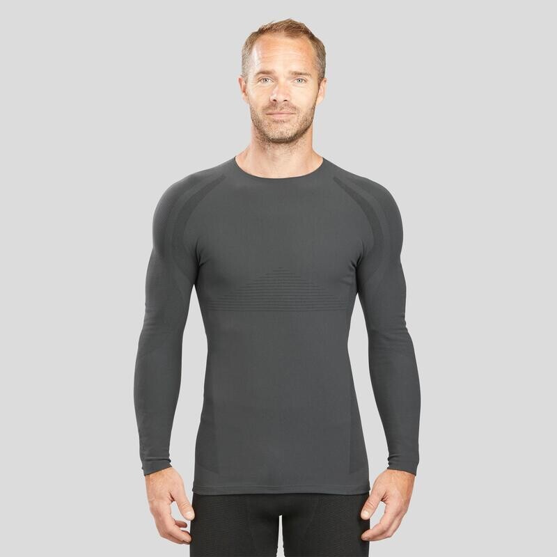 

Мужская термофутболка Wedze, цвет carbon grey/negro ahumado