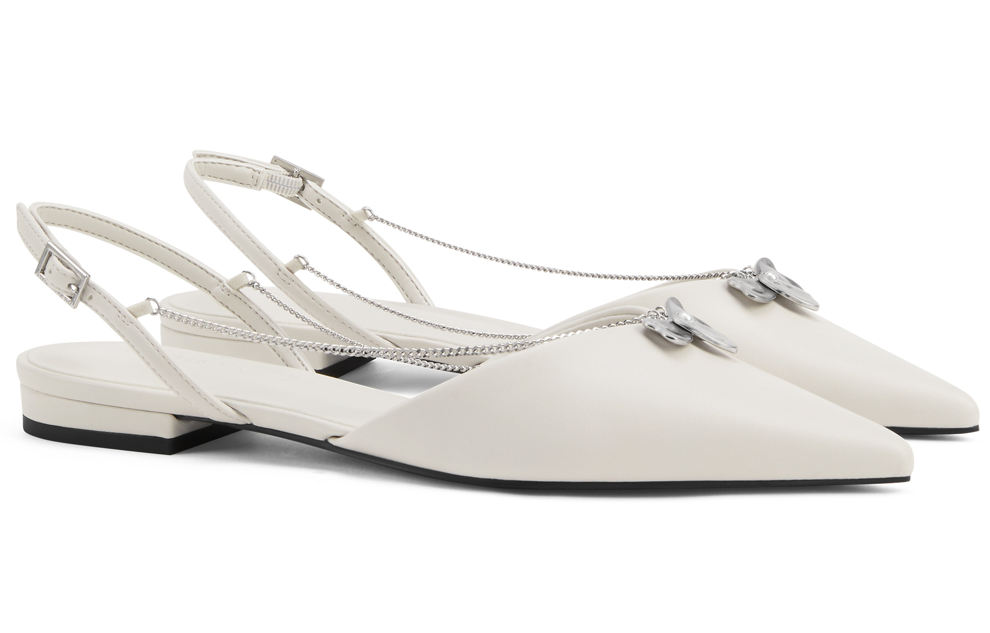 Маленькие бретельки Ck One 2,1 см Женские CHARLES&KEITH Мел Белый — фото 2