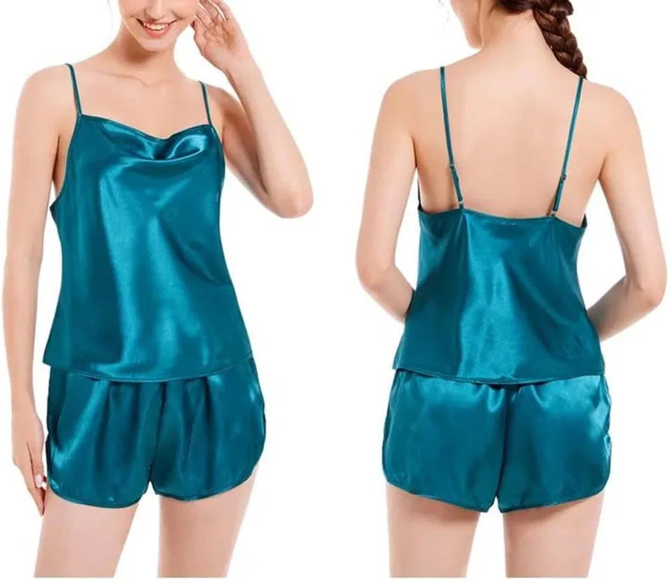 Комплект пижамы из сатина, Women's Satin Sleepwear, 3 — фото 3