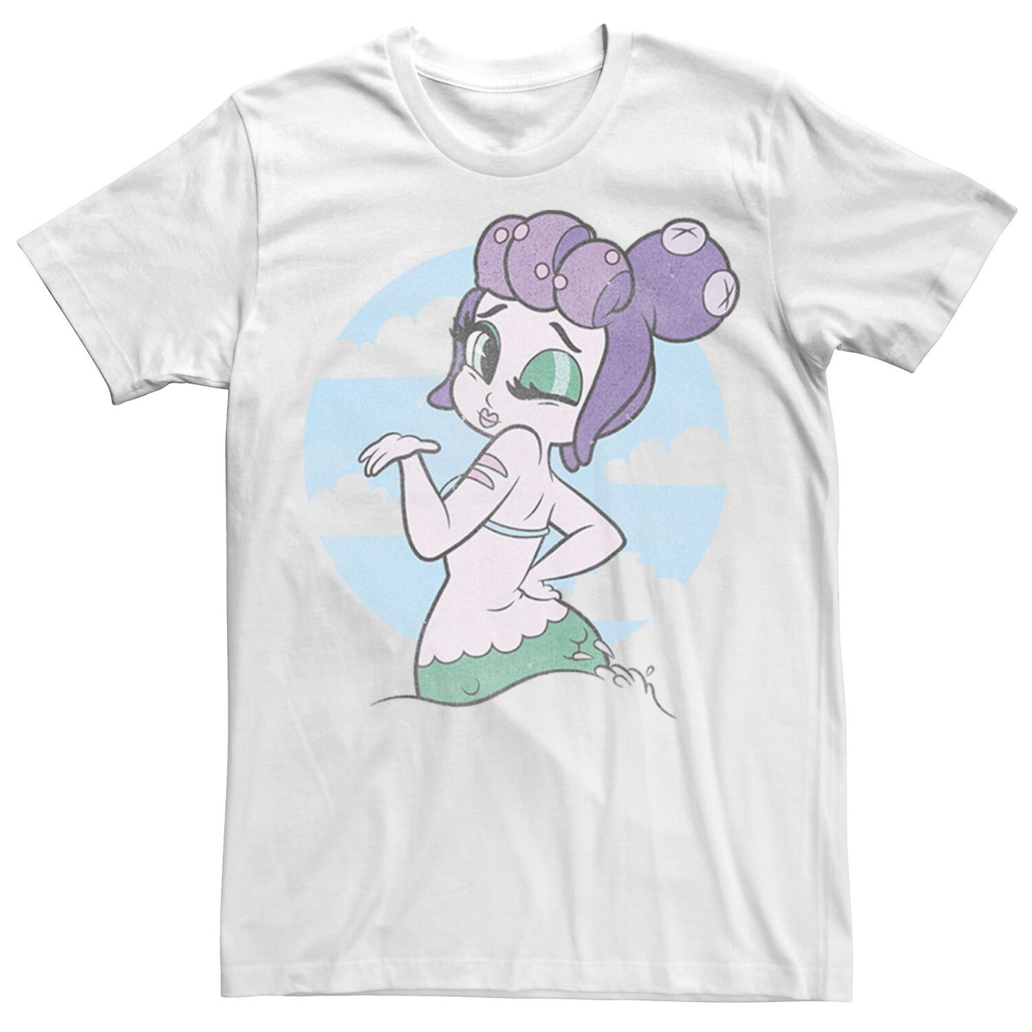 

Мужская футболка с рисунком Cuphead Cala Maria Yoo Hoo Wink Licensed Character