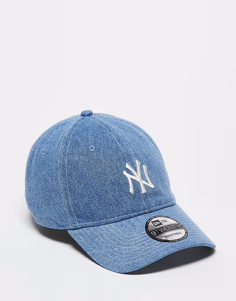 

New Era - NY Yankees 9twenty - Джинсовая кепка с белой контрастной строчкой