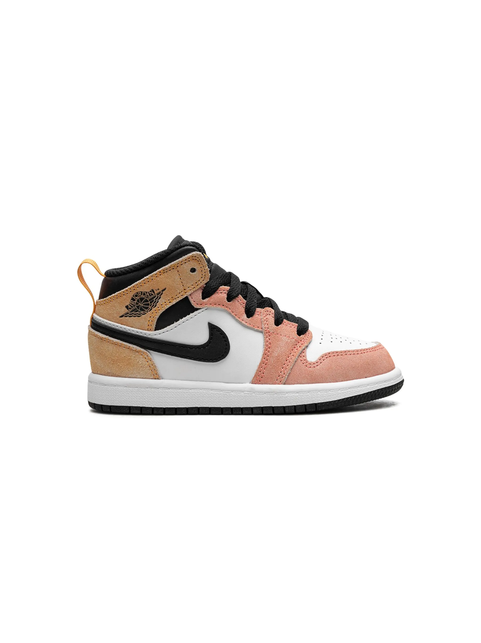 Кроссовки Air Jordan 1 Mid SE Flight Club Jordan Kids, розовый — фото 2