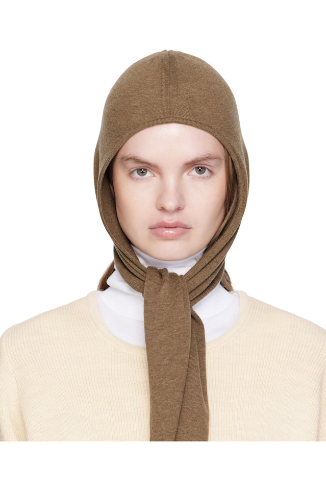 

Lemaire Коричневый платок из тонкой шерсти