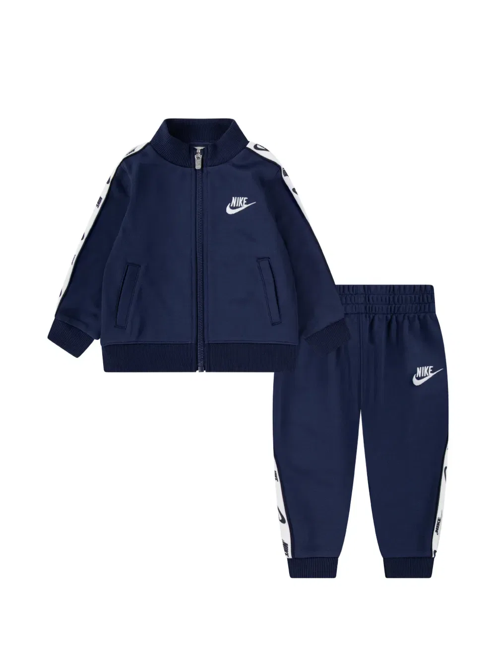 Спортивный костюм с логотипом на молнии Nike Kids, синий