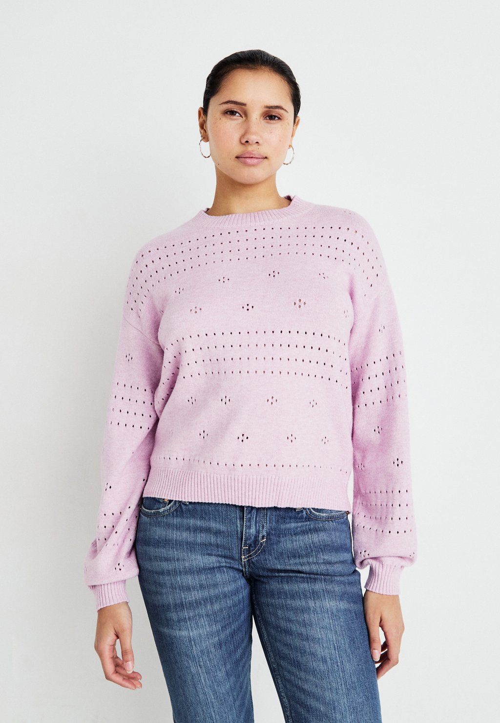 

Джемпер VIRIL O-NECK POINTELLE VILA, фиолетовый
