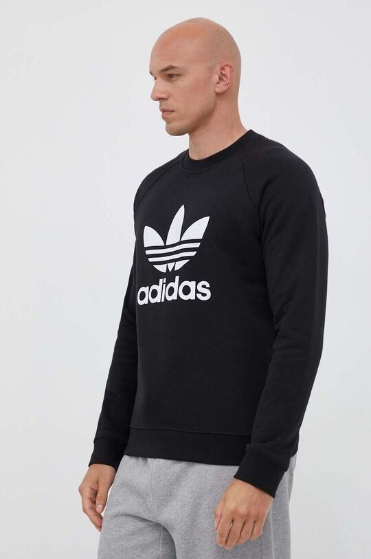 

Хлопковая толстовка adidas Originals, черный