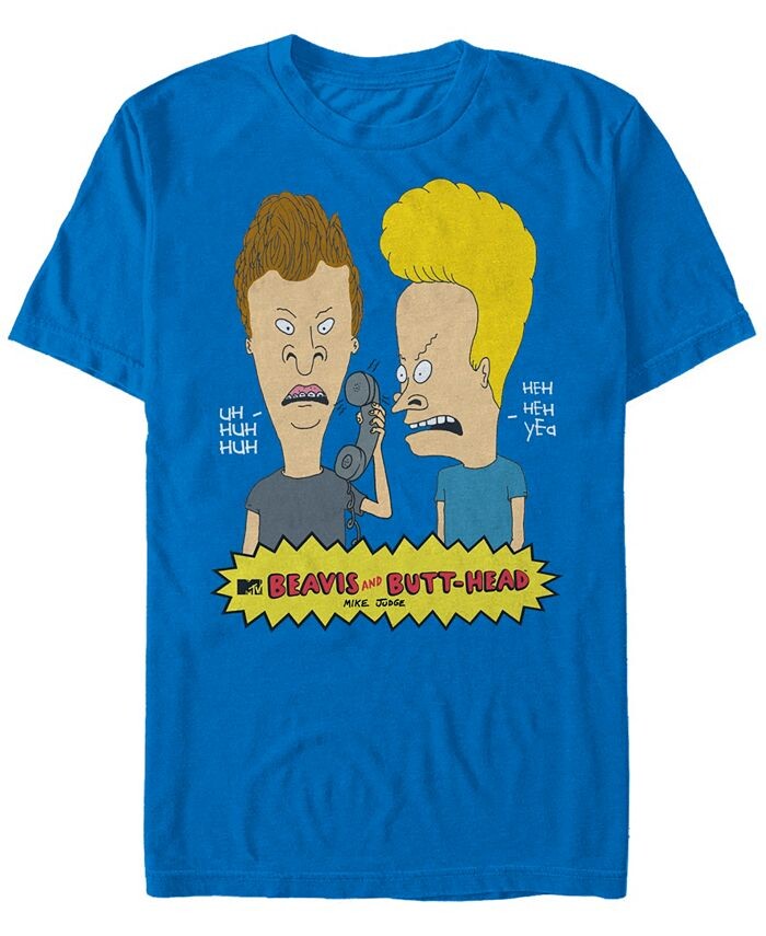 

Мужская футболка с короткими рукавами и логотипом Beavis and Butthead MTV Fifth Sun, синий