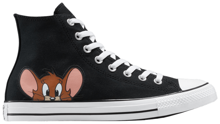 

Кроссовки Converse Tom & Jerry x Chuck Taylor All Star High 'Black', черный