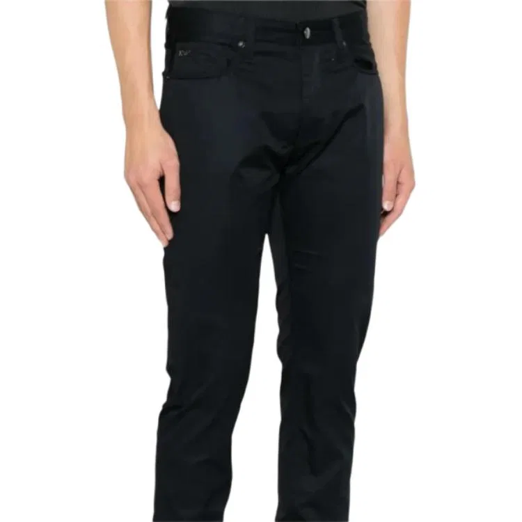Брюки slim-fit EMPORIO ARMANI, Blue — фото 4