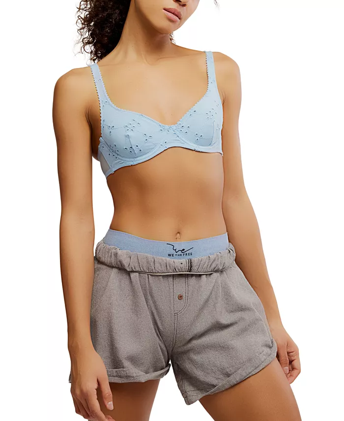 

Женский бюстгальтер с косточками Homegrown Free People, синий