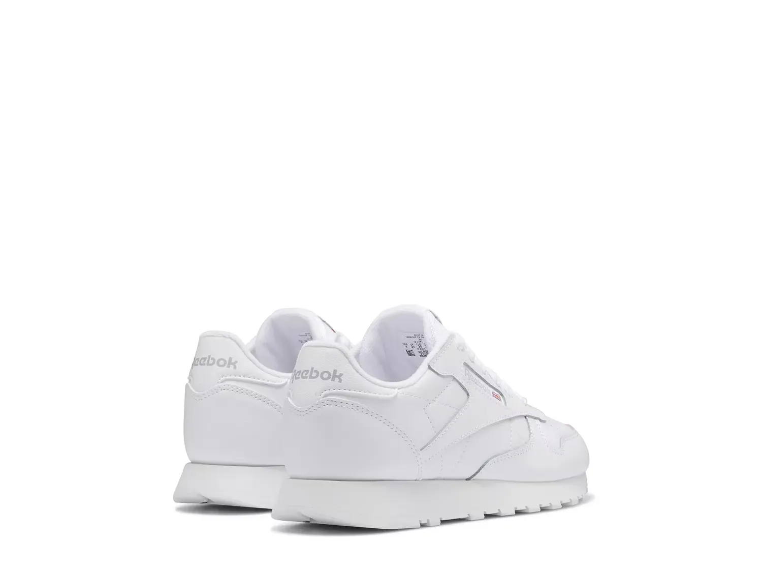 Классические кожаные кроссовки - детские Reebok, White — фото 2