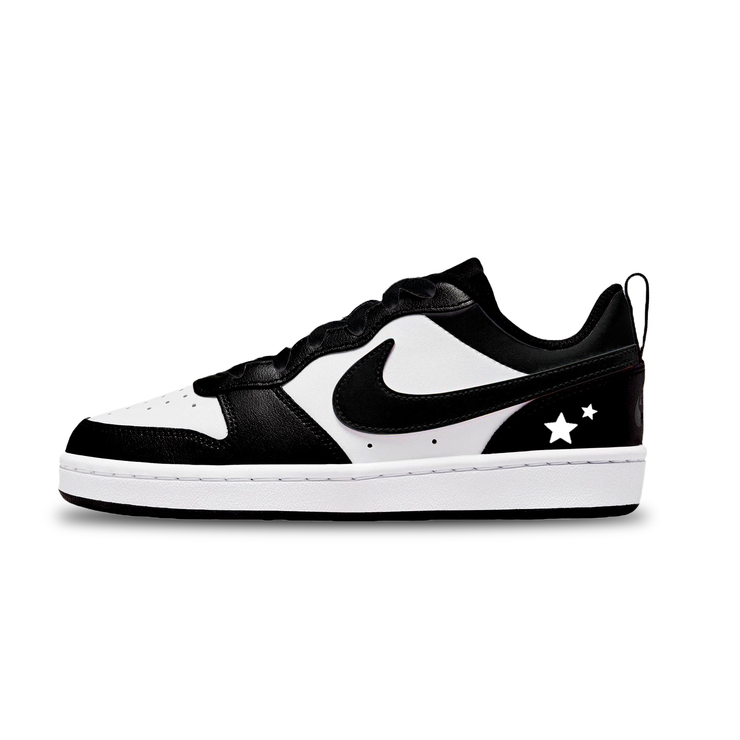 

Nike Кроссовки для скейтбординга Court Borough Black Star с устойчивостью к истиранию, низкие, детские, унисекс