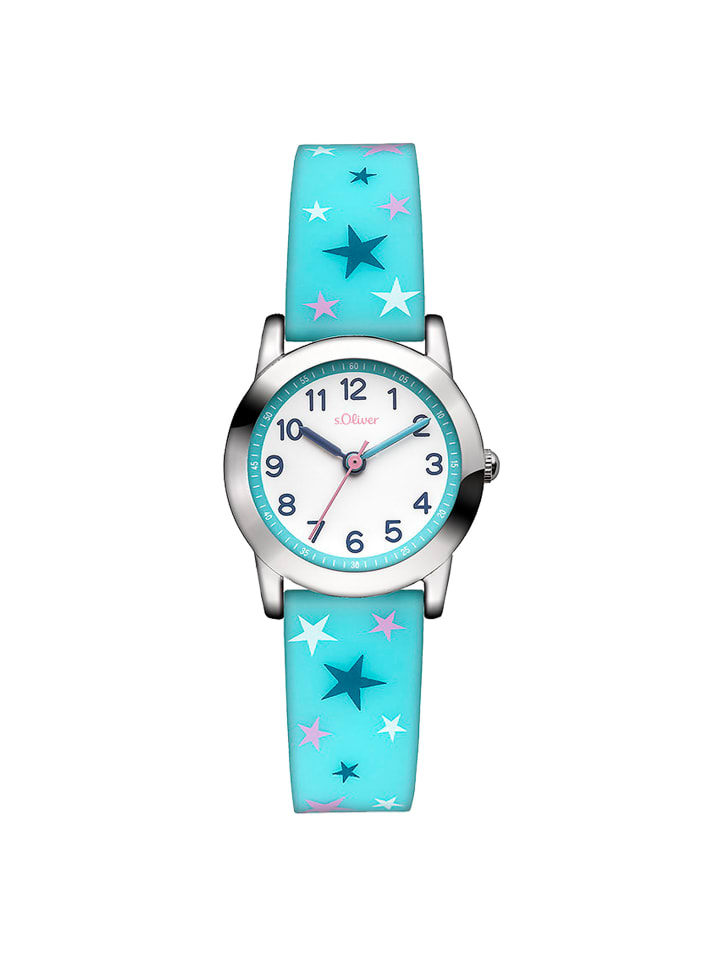 

s.Oliver Яркие, красочные и стильные наручные часы светло-голубого цвета