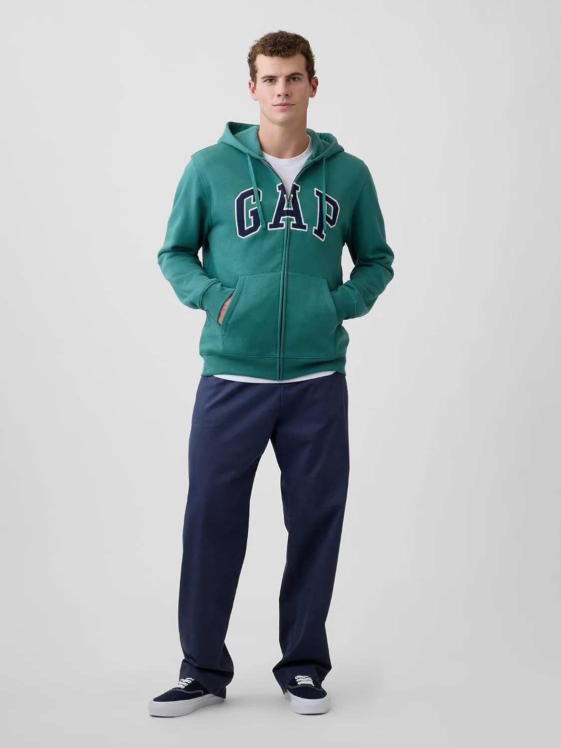 Худи на молнии GAP, цвет Balsam — фото 2