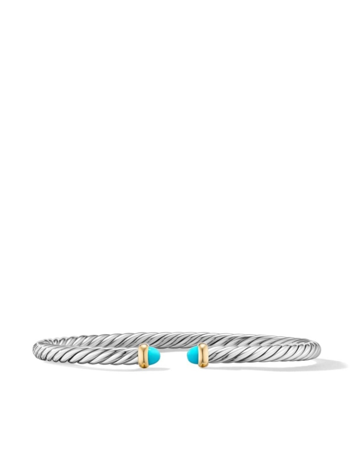

Браслет Modern Cable из желтого золота с бирюзой David Yurman, серебряный