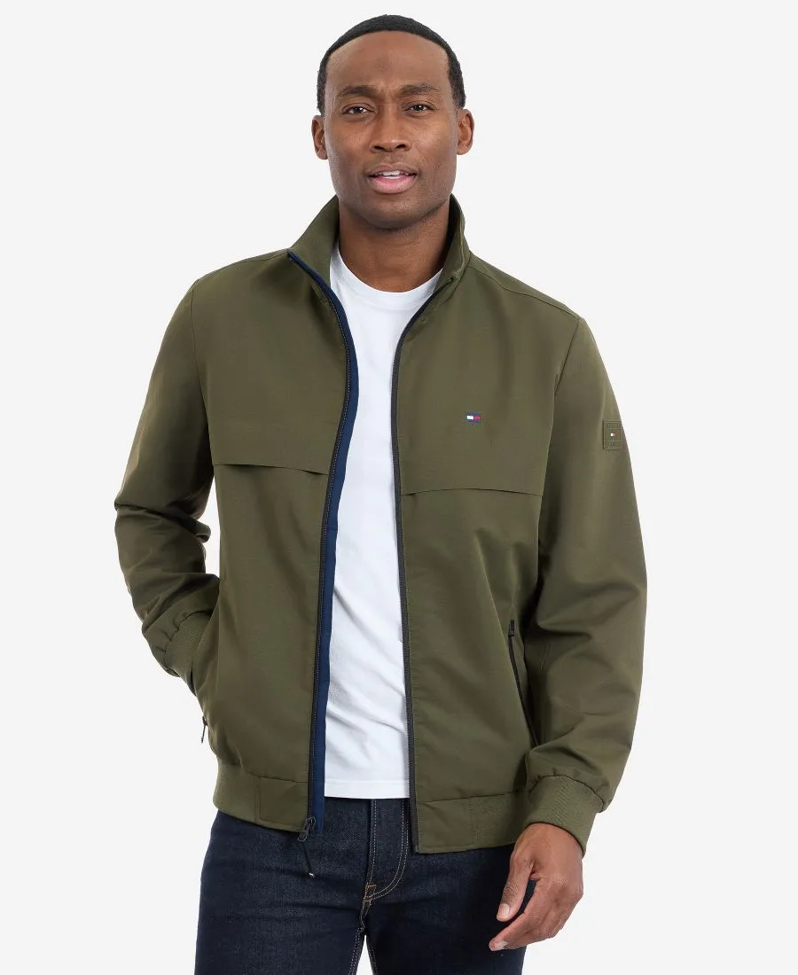Мужская водостойкая куртка для яхтинга, стандартного кроя Tommy Hilfiger, оливковый